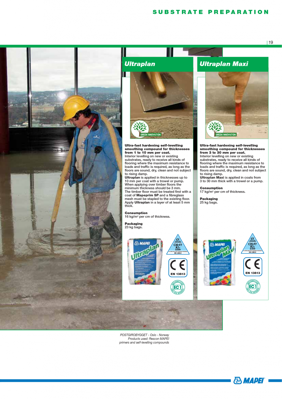 Pagina 21-Catalog mortare, materiale speciale MAPEI Catalog, brosura Engleza ity centres where the logistics...