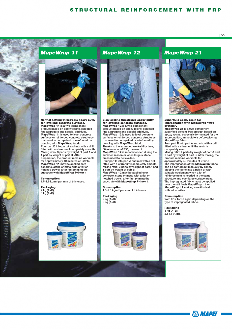 Pagina 57-Catalog mortare, materiale speciale MAPEI Catalog, brosura Engleza airing highlydeteriorated...