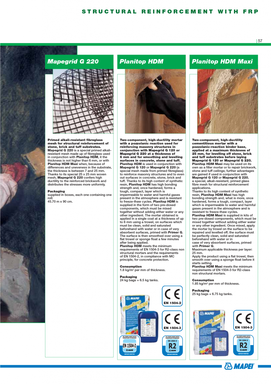 Pagina 59-Catalog mortare, materiale speciale MAPEI Catalog, brosura Engleza terials and special additives,...