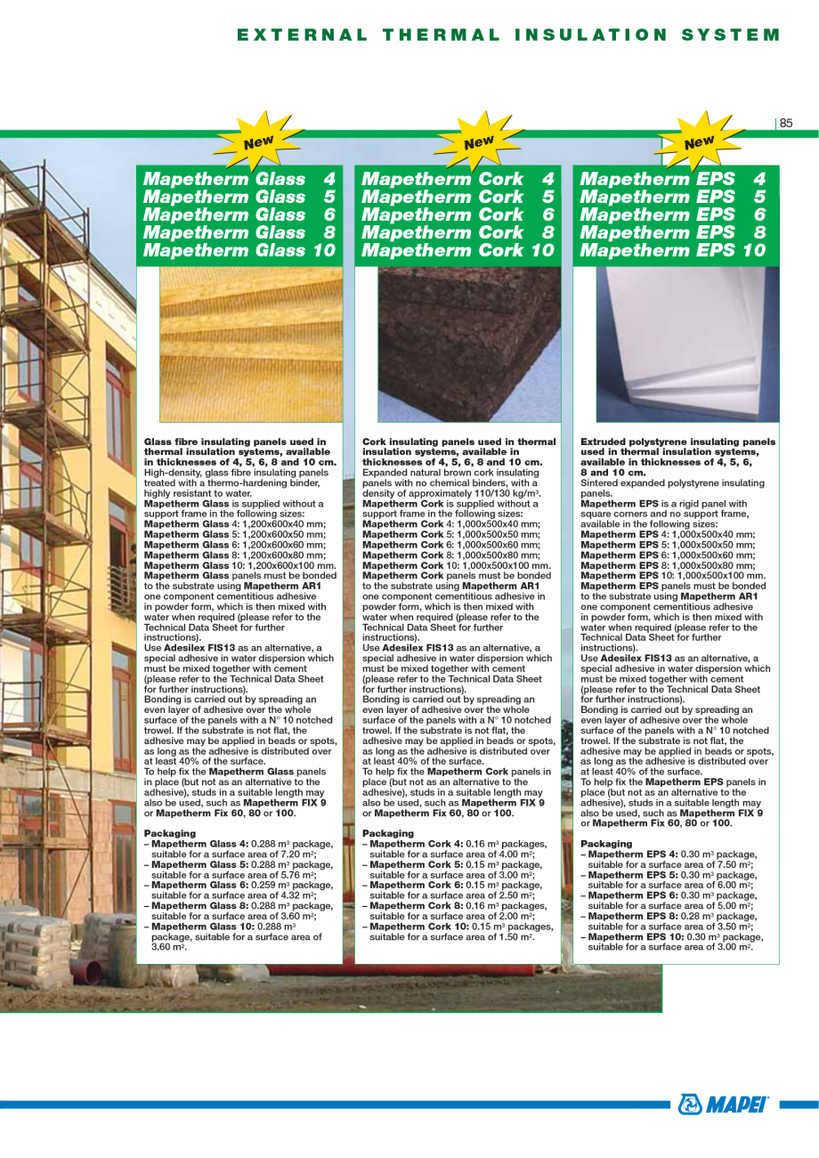 Pagina 87-Catalog mortare, materiale speciale MAPEI Catalog, brosura Engleza here wall paper or light-weight...