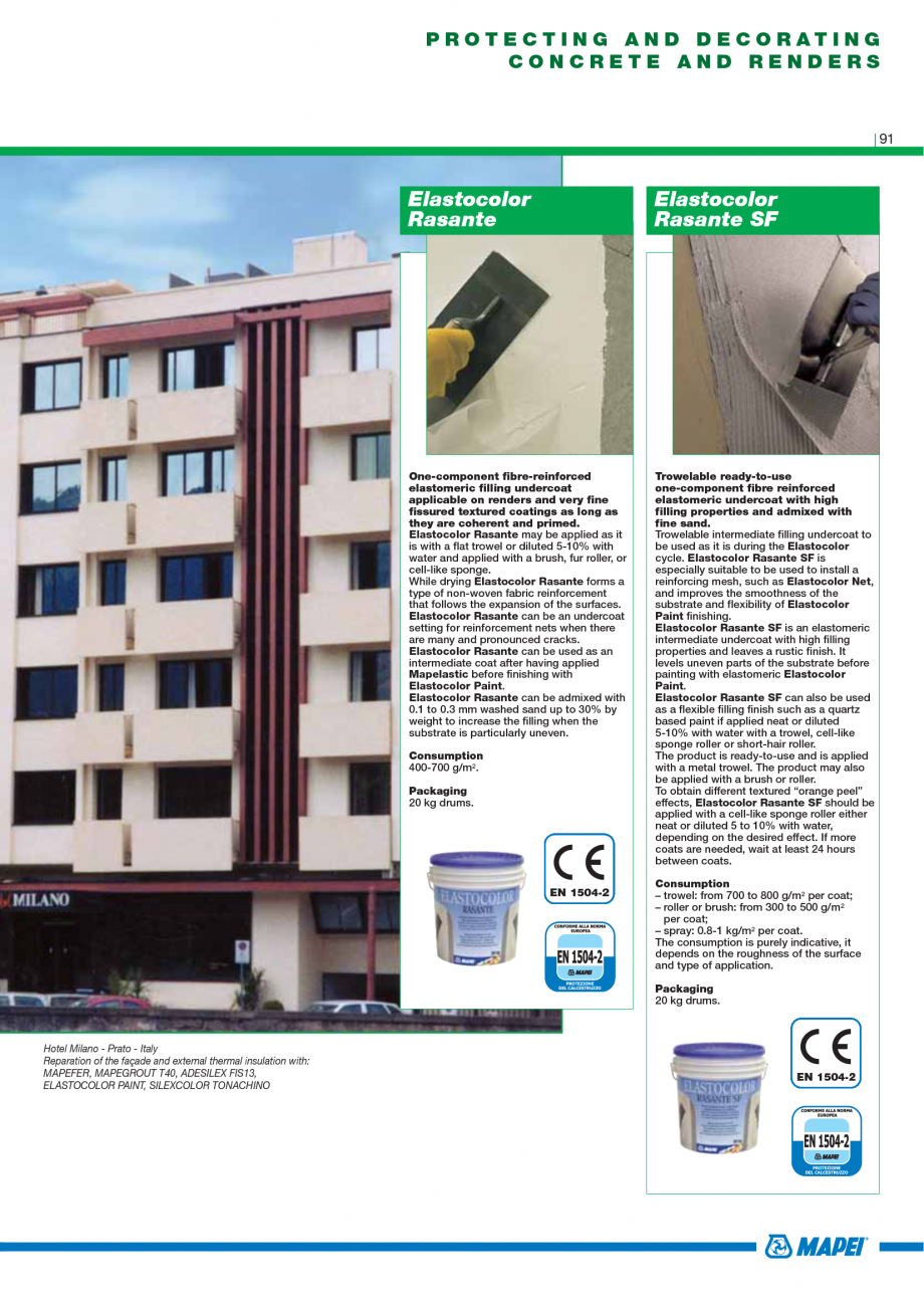 Pagina 93-Catalog mortare, materiale speciale MAPEI Catalog, brosura Engleza s a flexible resistant layer that...