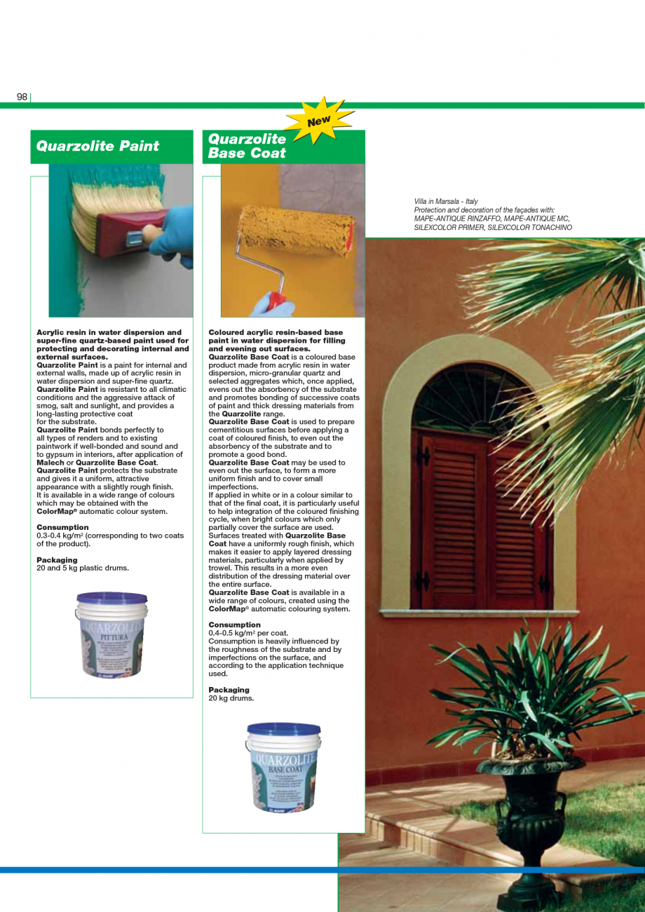 Pagina 100-Catalog mortare, materiale speciale MAPEI Catalog, brosura Engleza  used, by pouring, to seal cracks...