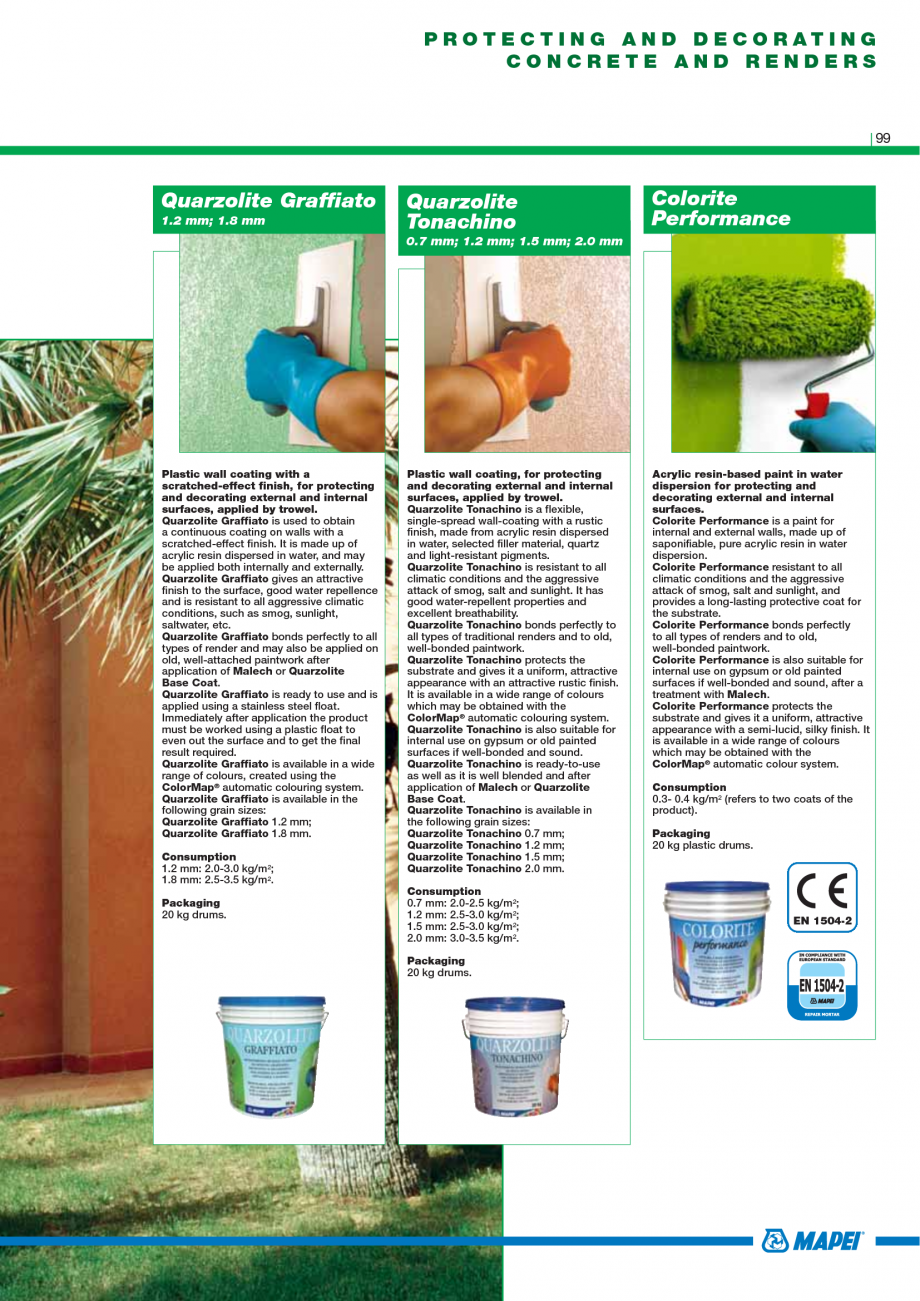 Pagina 101-Catalog mortare, materiale speciale MAPEI Catalog, brosura Engleza er mixing, Epojet becomes a low...