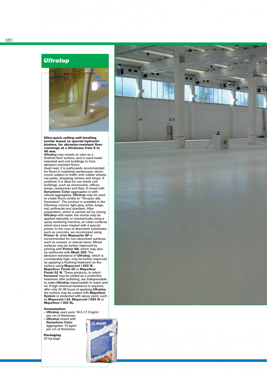 Pagina 124-Catalog mortare, materiale speciale MAPEI Catalog, brosura Engleza  surfaces. MapeWrap 11 is a...