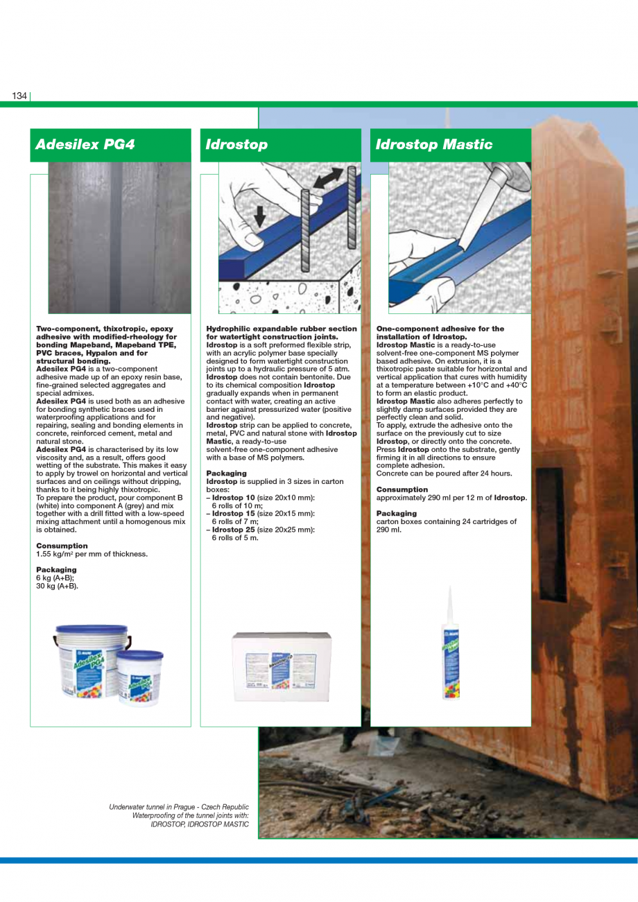 Pagina 136-Catalog mortare, materiale speciale MAPEI Catalog, brosura Engleza easy to apply with a brush or a...