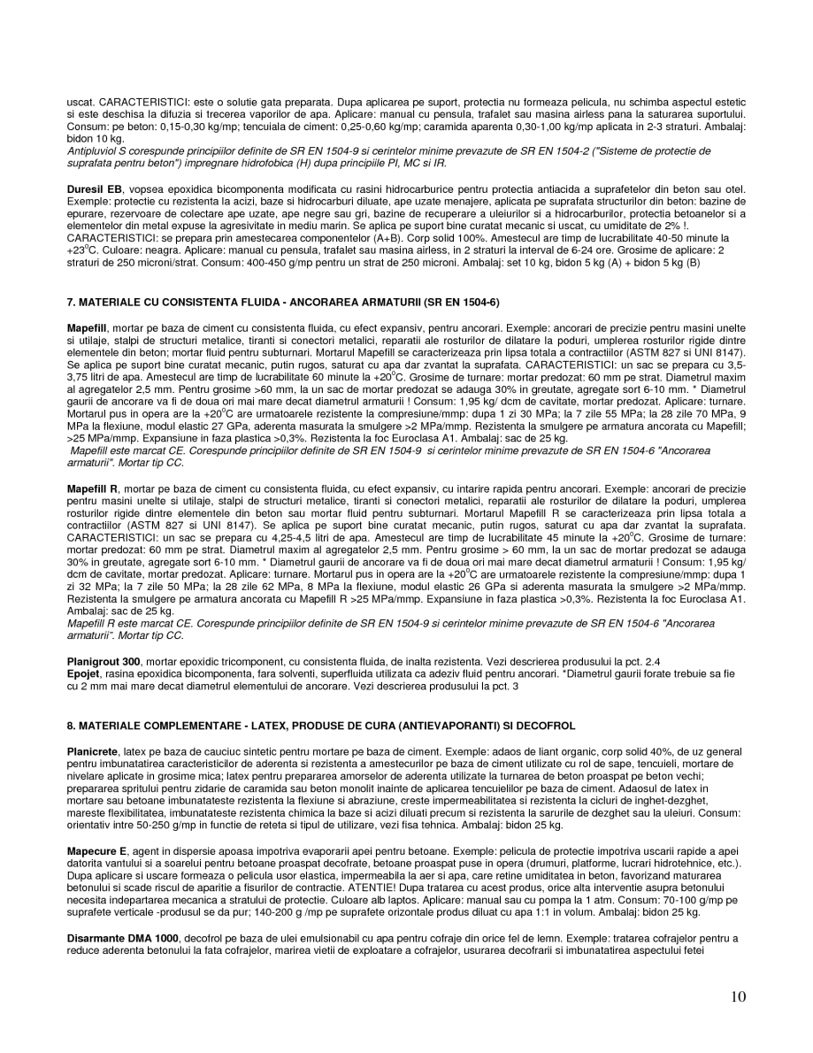Pagina 10 - Mortare speciale pentru reparatii MAPEI Lucrari, proiecte Romana un beton sanatos care ...