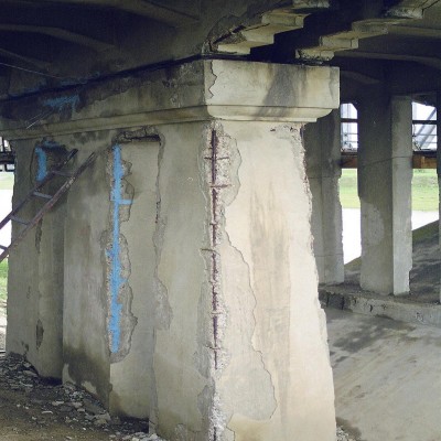 MAPEI Reparatie pod peste Siret Mapei 07 - Conexiuni din carbon pentru consolidarea structurilor din beton