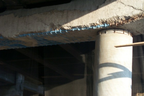 MAPEI Reparatii pasaje pe A1 Mapei 03 - Conexiuni din carbon pentru consolidarea structurilor din beton