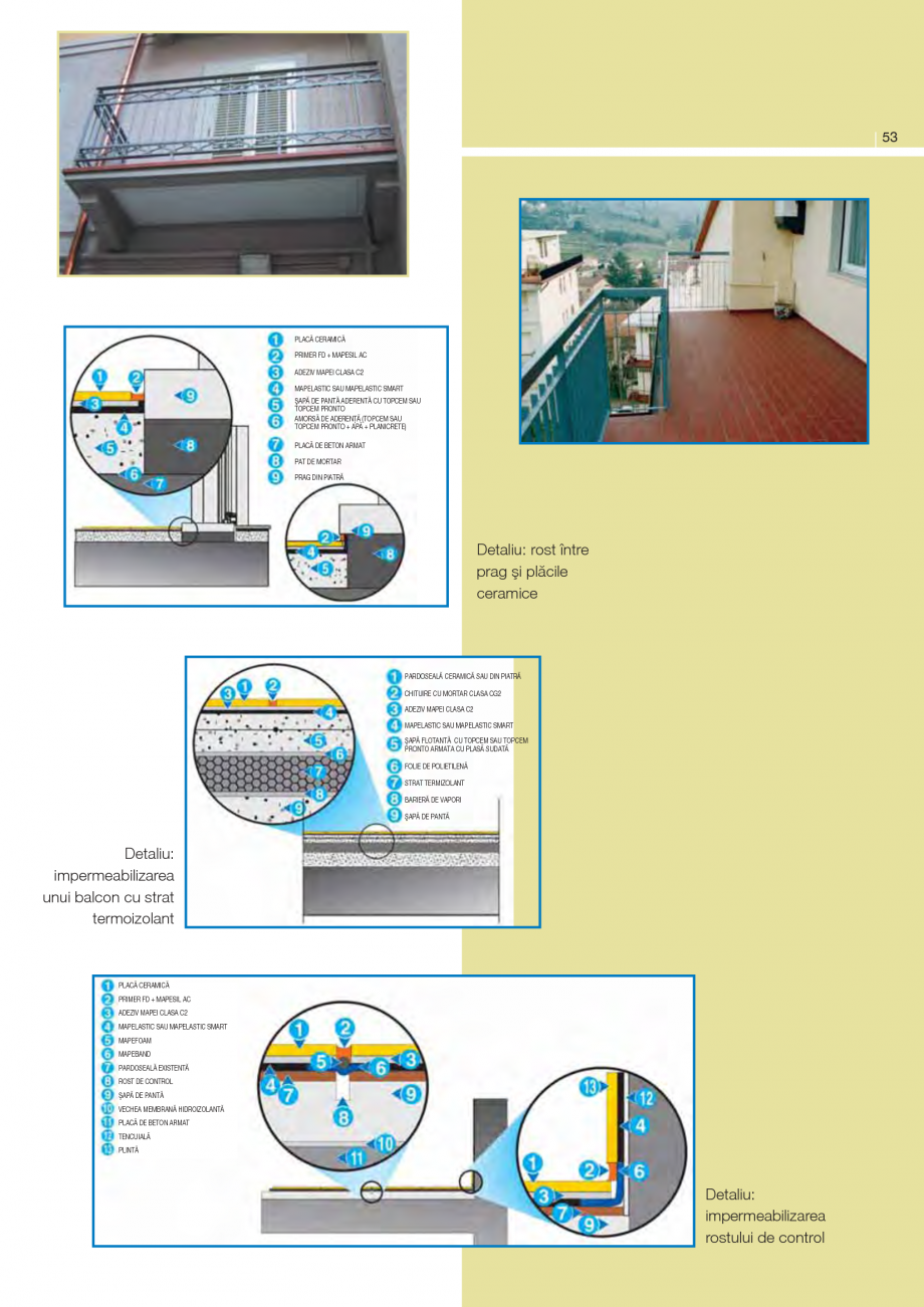 Pagina 2-Solutii pentru impermeabilizarea teraselor si balcoanelor
 MAPEI Mapelastic Smart Instructiuni...