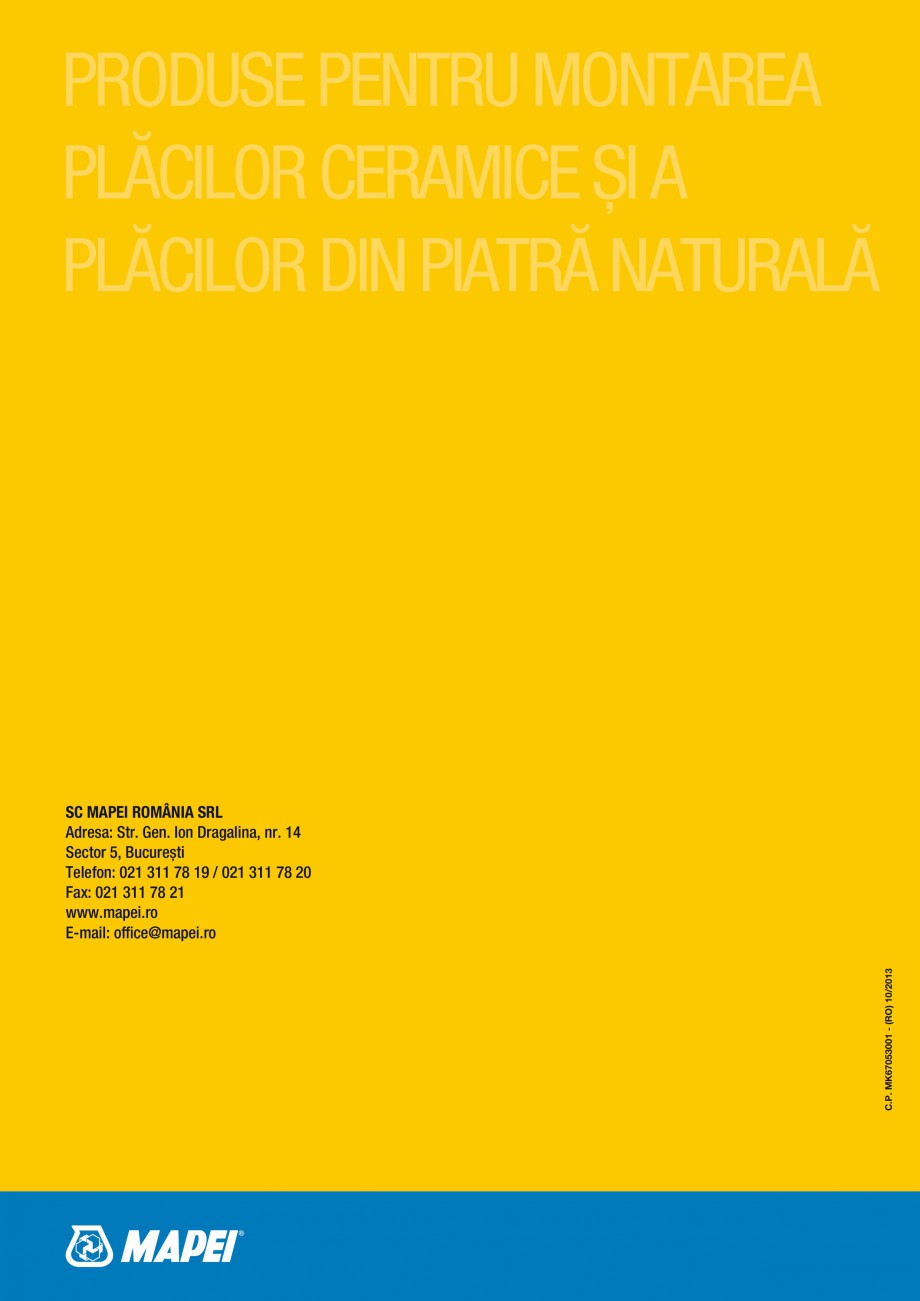 Pagina 52-Produse pentru montarea placilor ceramice si a placilor din piatra naturala MAPEI Catalog, brosura...