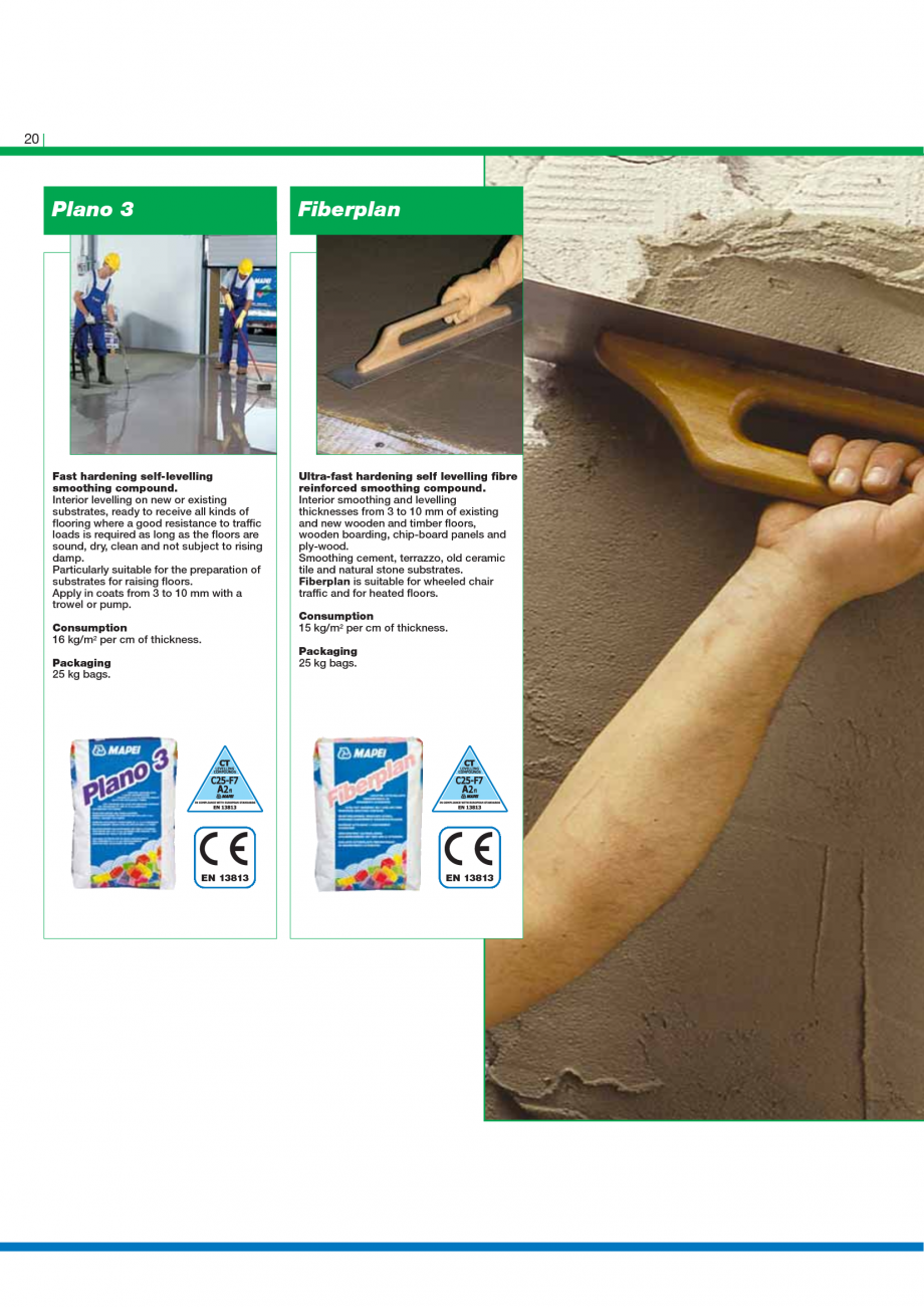 Pagina 22-Catalog mortare, materiale speciale MAPEI Mapegrout Easy Flow GF, Mapegrout SV, Mapegrout SV Fiber, ...