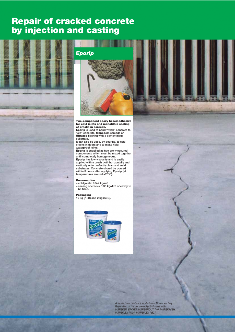 Pagina 36-Catalog mortare, materiale speciale MAPEI Mapegrout Easy Flow GF, Mapegrout SV, Mapegrout SV Fiber, ...
