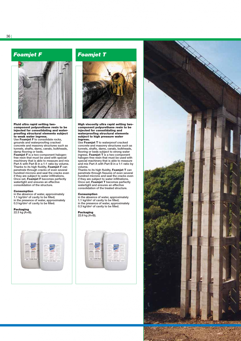 Pagina 38-Catalog mortare, materiale speciale MAPEI Mapegrout Easy Flow GF, Mapegrout SV, Mapegrout SV Fiber, ...