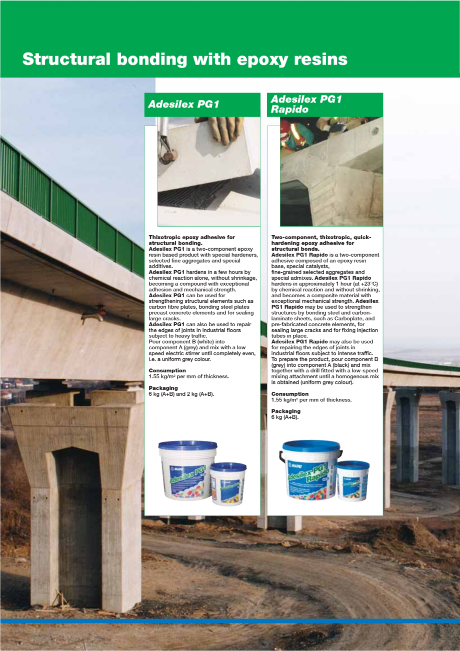 Pagina 46-Catalog mortare, materiale speciale MAPEI Mapegrout Easy Flow GF, Mapegrout SV, Mapegrout SV Fiber, ...