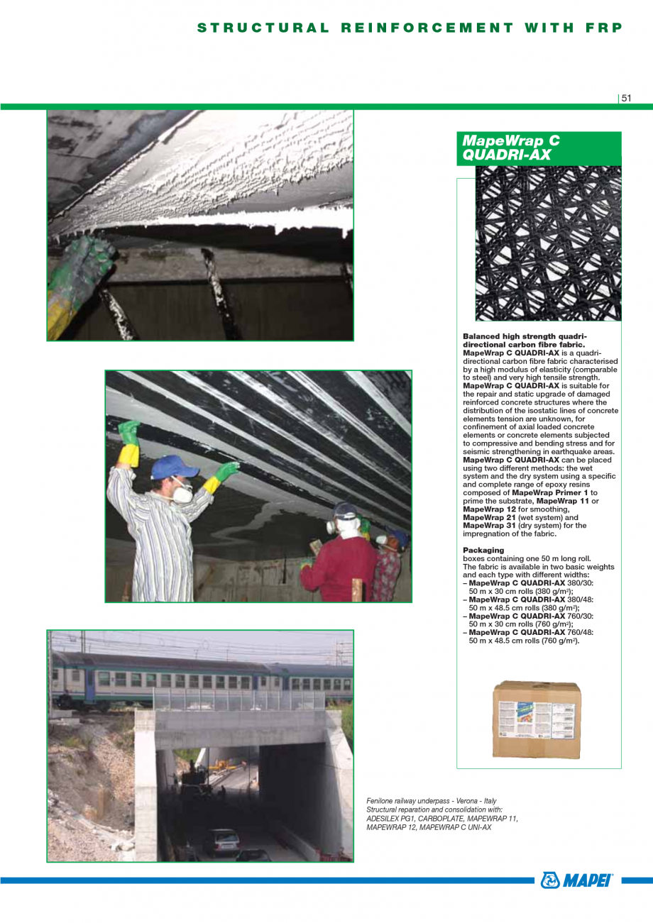 Pagina 53-Catalog mortare, materiale speciale MAPEI Mapegrout Easy Flow GF, Mapegrout SV, Mapegrout SV Fiber, ...