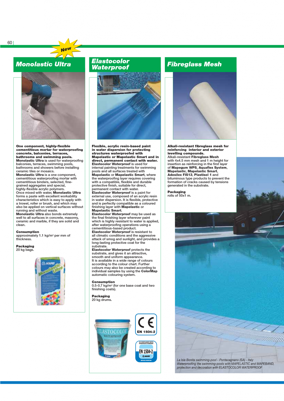 Pagina 62-Catalog mortare, materiale speciale MAPEI Mapegrout Easy Flow GF, Mapegrout SV, Mapegrout SV Fiber, ...