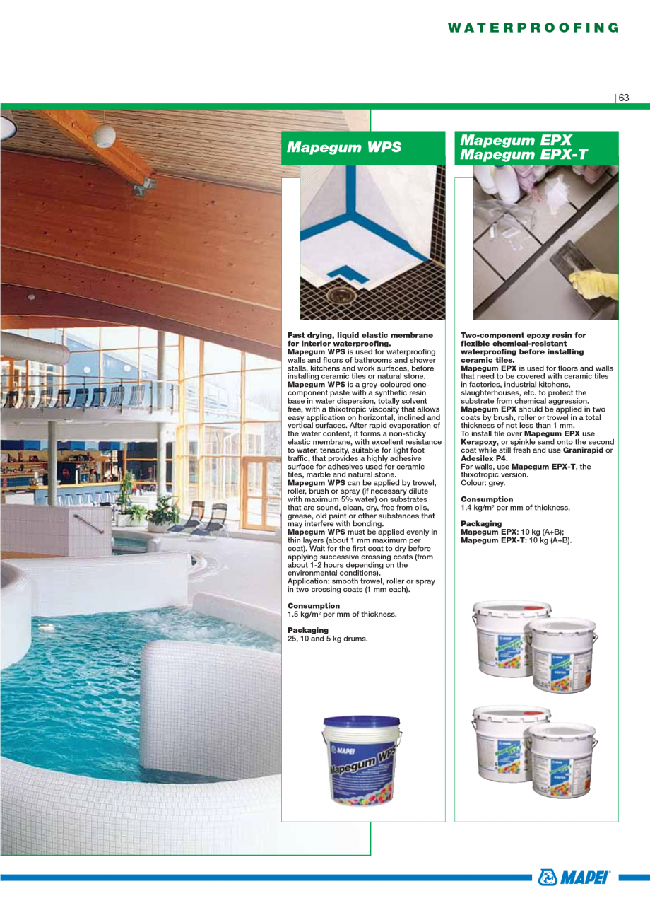 Pagina 65-Catalog mortare, materiale speciale MAPEI Mapegrout Easy Flow GF, Mapegrout SV, Mapegrout SV Fiber, ...
