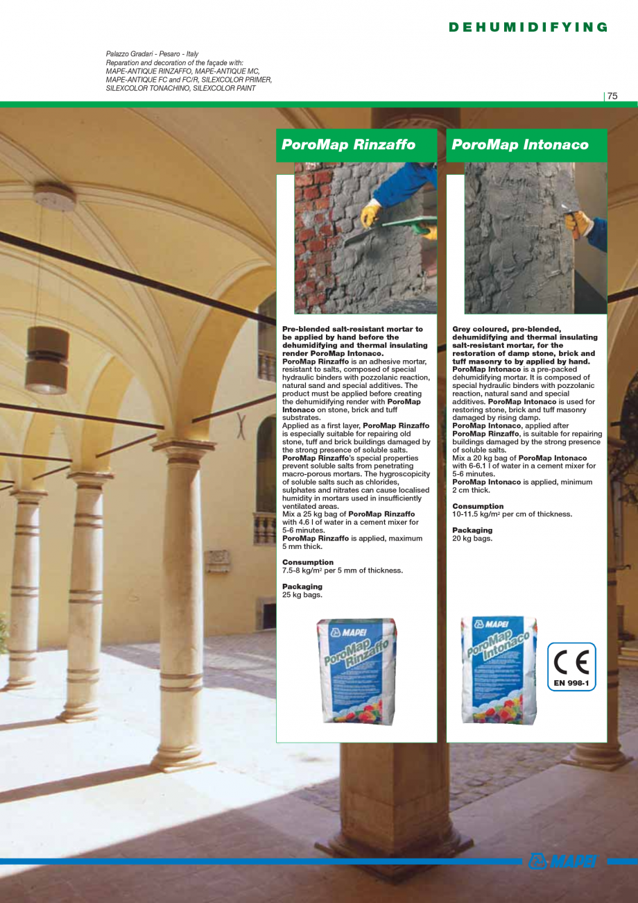 Pagina 77-Catalog mortare, materiale speciale MAPEI Mapegrout Easy Flow GF, Mapegrout SV, Mapegrout SV Fiber, ...