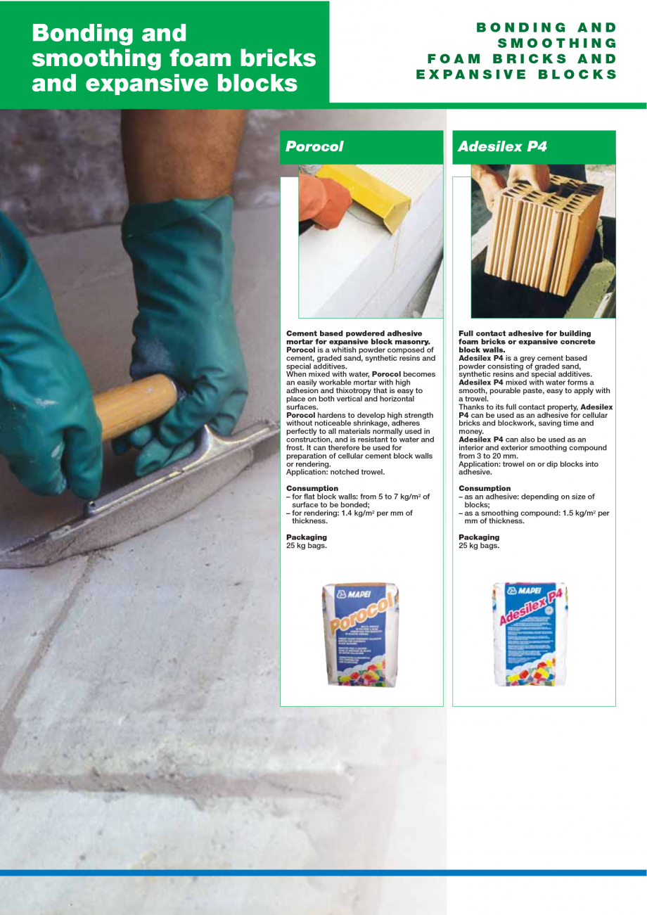 Pagina 84-Catalog mortare, materiale speciale MAPEI Mapegrout Easy Flow GF, Mapegrout SV, Mapegrout SV Fiber, ...