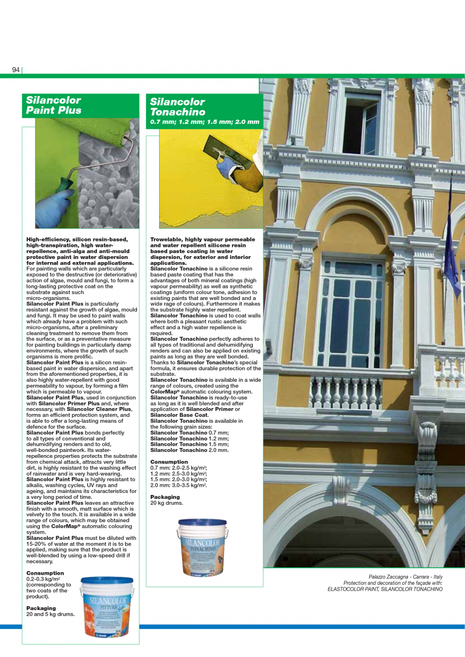 Pagina 96-Catalog mortare, materiale speciale MAPEI Mapegrout Easy Flow GF, Mapegrout SV, Mapegrout SV Fiber, ...