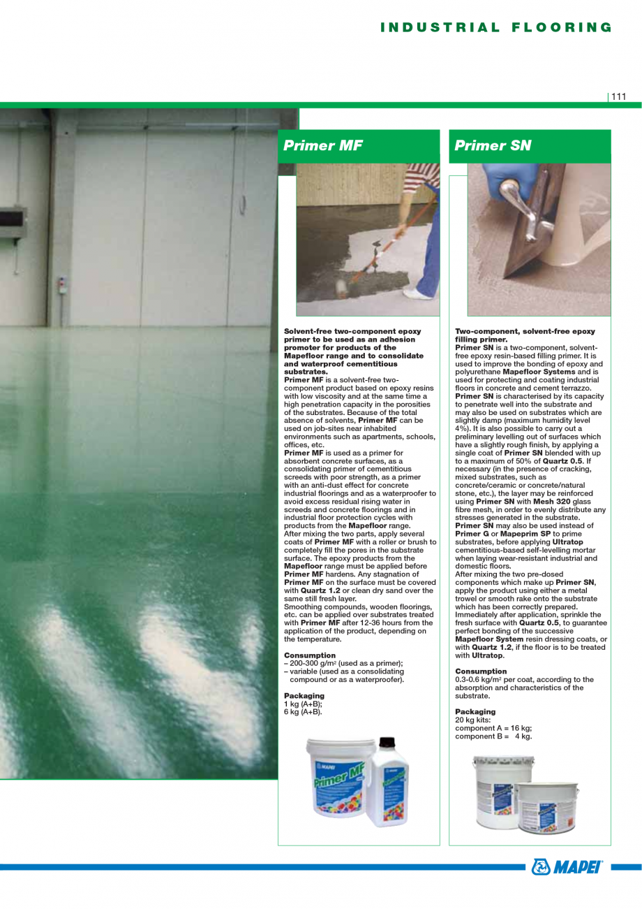 Pagina 113-Catalog mortare, materiale speciale MAPEI Mapegrout Easy Flow GF, Mapegrout SV, Mapegrout SV Fiber, ...