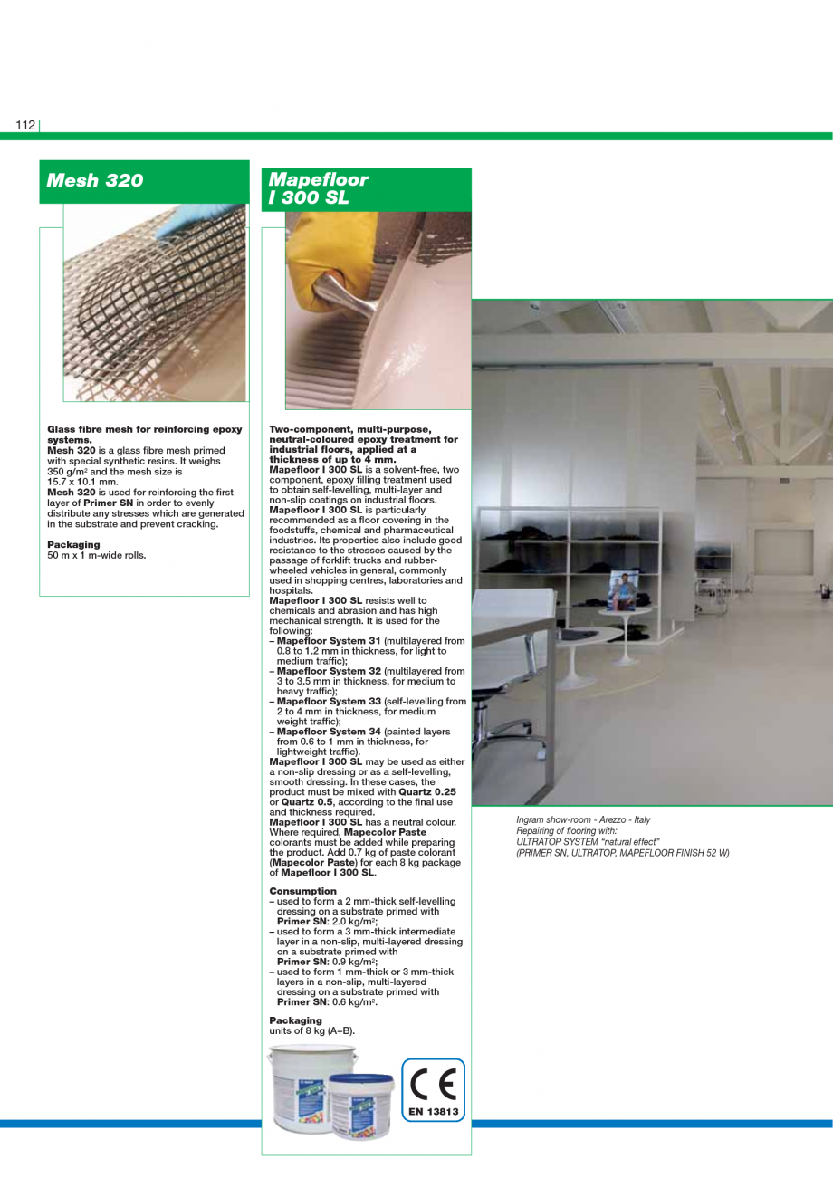 Pagina 114-Catalog mortare, materiale speciale MAPEI Mapegrout Easy Flow GF, Mapegrout SV, Mapegrout SV Fiber, ...