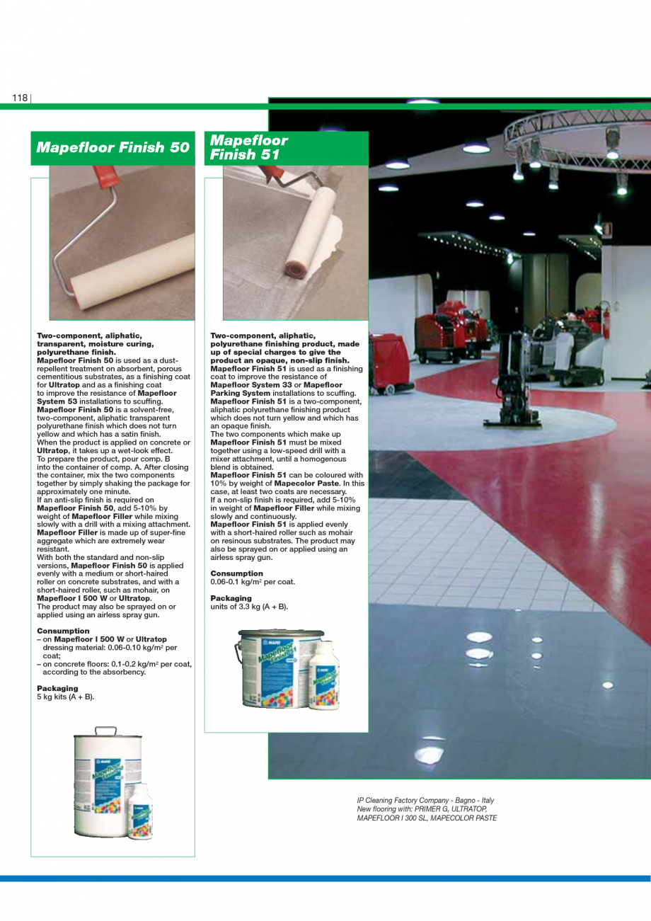 Pagina 120-Catalog mortare, materiale speciale MAPEI Mapegrout Easy Flow GF, Mapegrout SV, Mapegrout SV Fiber, ...