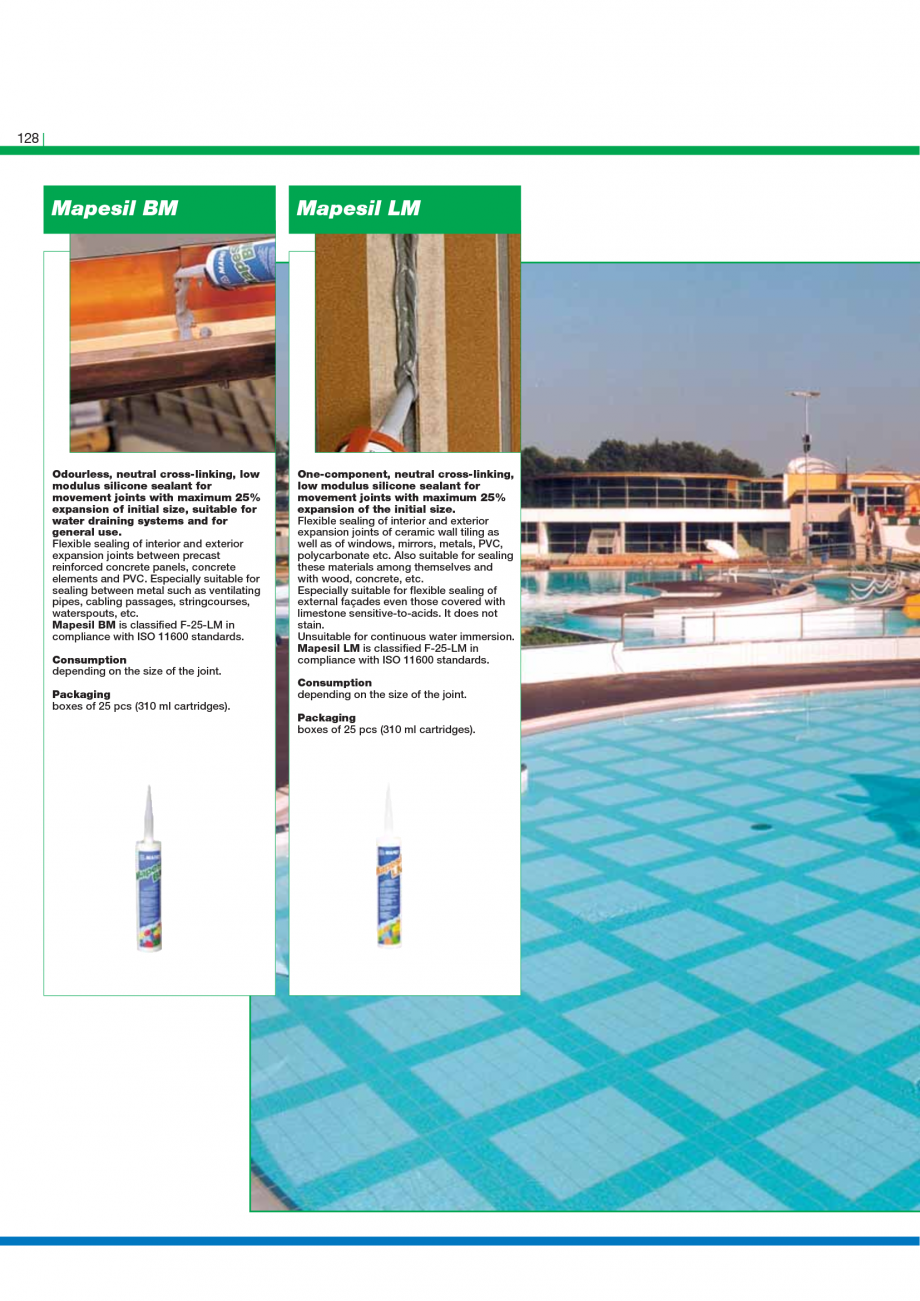 Pagina 130 - Catalog mortare, materiale speciale MAPEI Mapegrout Easy Flow GF, Mapegrout SV,...