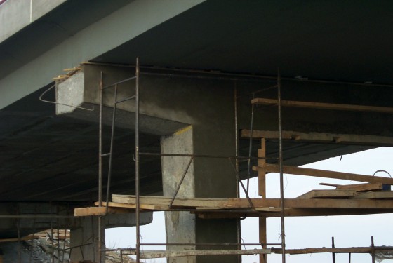 MAPEI Reparatii pasaje peste Autostrada Bucuresti pitesti 05 - Mortar pentru repararea structurilor MAPEI