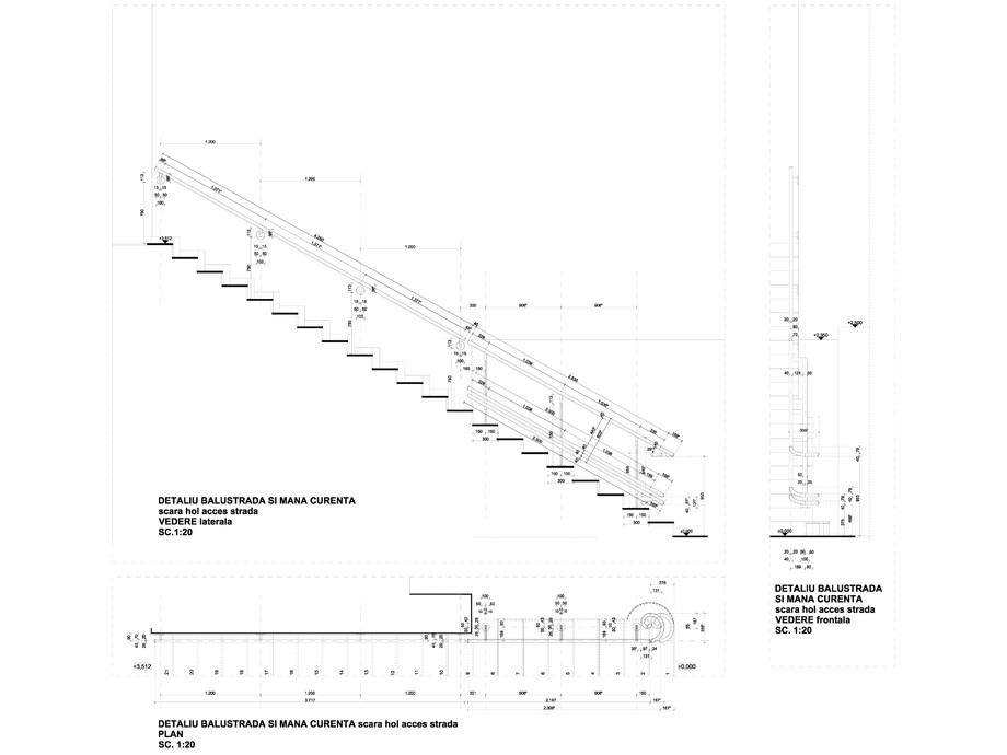 Pagina 1-CAD-DWG Detaliu balustrada si mana curenta GRIRO Detaliu de montaj Tabla expandata 