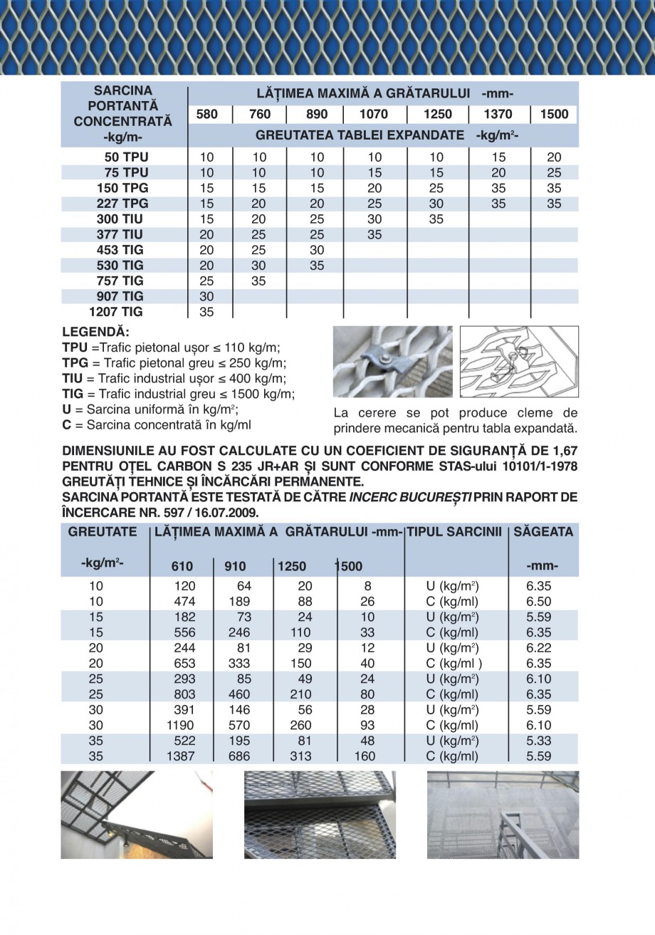 Pagina 7-Catalog de prezentare GRIRO Tabla expandata Catalog, brosura Romana  5005

RAL 5022

RAL 5014

RAL...