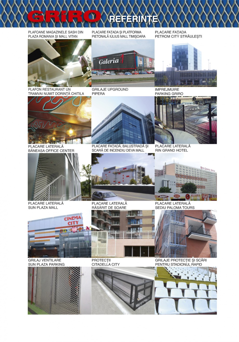 Pagina 20-Catalog de prezentare GRIRO Tabla expandata Catalog, brosura Romana iteza vântului și rezistenţa ...
