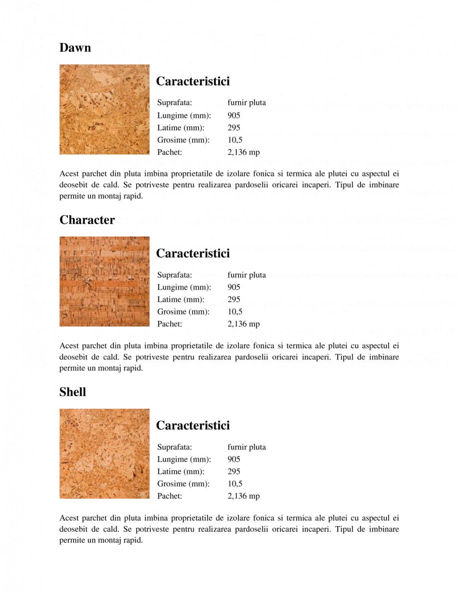 Pagina 1-Parchet din pluta WICANDERS WISE Corkcomfort Character, Corkcomfort Dawn, Corkcomfort Lisbon,...