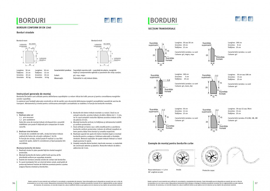 Pagina 1-Borduri SEMMELROCK STEIN+DESIGN BORDURI parc, BORDURI Instructiuni montaj, utilizare Romana BORDURI
...