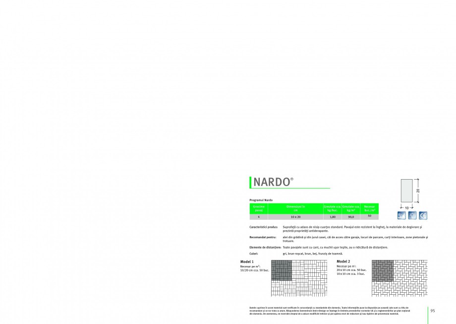 Pagina 1-Pavaj din beton SEMMELROCK STEIN+DESIGN NARDO Instructiuni montaj, utilizare Romana ECOgreen
Pavaje ...