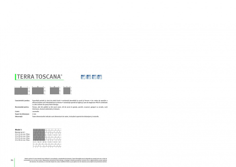 Pagina 1-Pavaj si dale din beton SEMMELROCK STEIN+DESIGN TERRA TOSCANA Instructiuni montaj, utilizare Romana ...