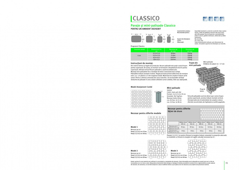 Pagina 1-Pavaj si mini-palisade SEMMELROCK STEIN+DESIGN Instructiuni montaj, utilizare Romana CORONA BRILLANT...