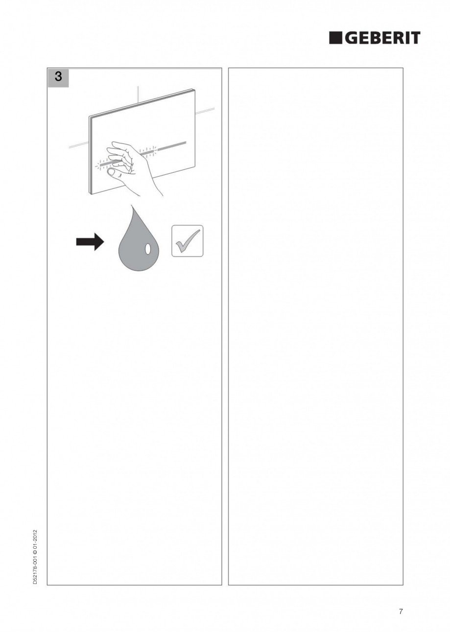 Pagina 7-Clapeta de actionare electronica Geberit Sigma80 GEBERIT Instructiuni montaj, utilizare Germana,...