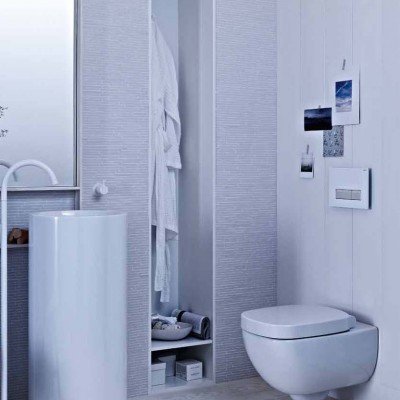GEBERIT Detaliu amenajare toaleta cu sistem de WC cu rezervor incastrat - Sisteme incastrabile pentru WC