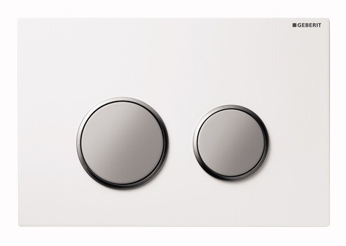 GEBERIT Clapeta Geberit Sigma20 alb cromat mat - Sisteme incastrabile pentru WC pisoare bideuri si lavoare