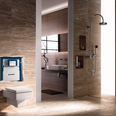 GEBERIT Prezentare amenajare baie cu sistem de WC incastrat - Sisteme incastrabile pentru WC pisoare bideuri