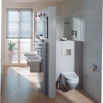 GEBERIT Exemplificarea amenajarii toaletei cu sisteme de WC incastrate - Sisteme incastrabile pentru WC pisoare bideuri