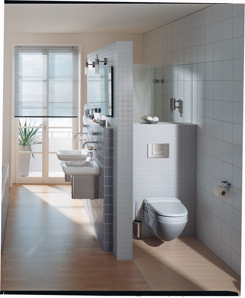 GEBERIT Exemplificarea amenajarii toaletei cu sisteme de WC incastrate - Sisteme incastrabile pentru WC pisoare bideuri