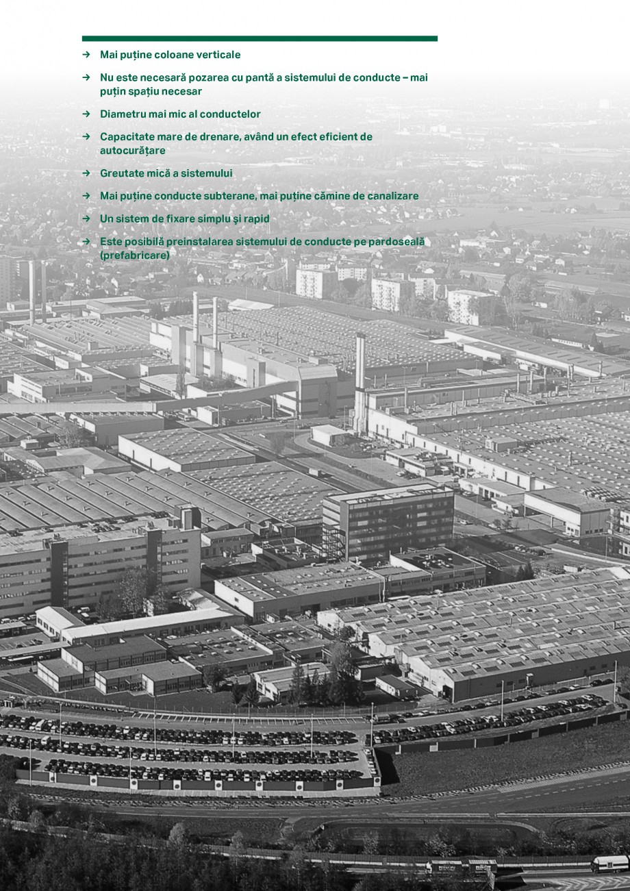 Pagina 7-Sistemul de drenare pentru acoperisuri Geberit Pluvia GEBERIT Catalog, brosura Romana uri de...