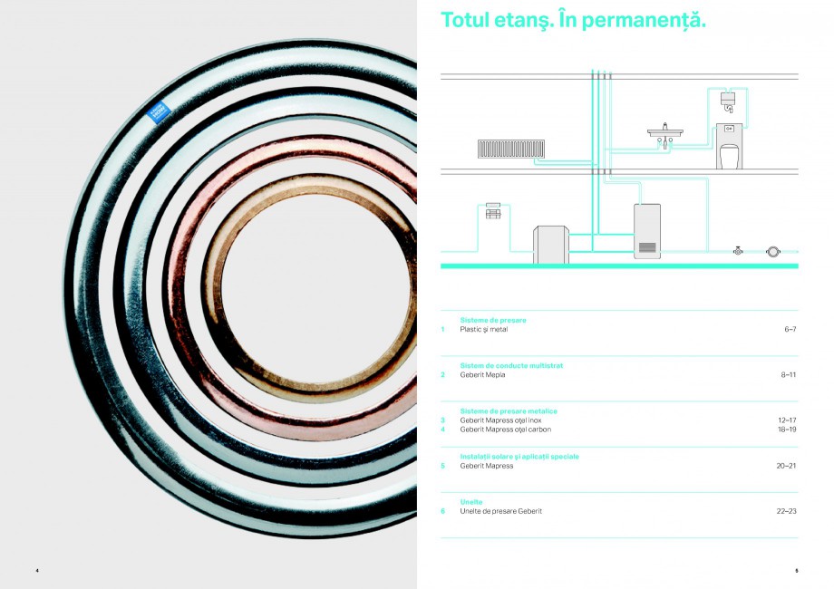 Pagina 3-Sisteme de alimentare Geberit GEBERIT Catalog, brosura Romana nealta de presare. Prin apăsarea...