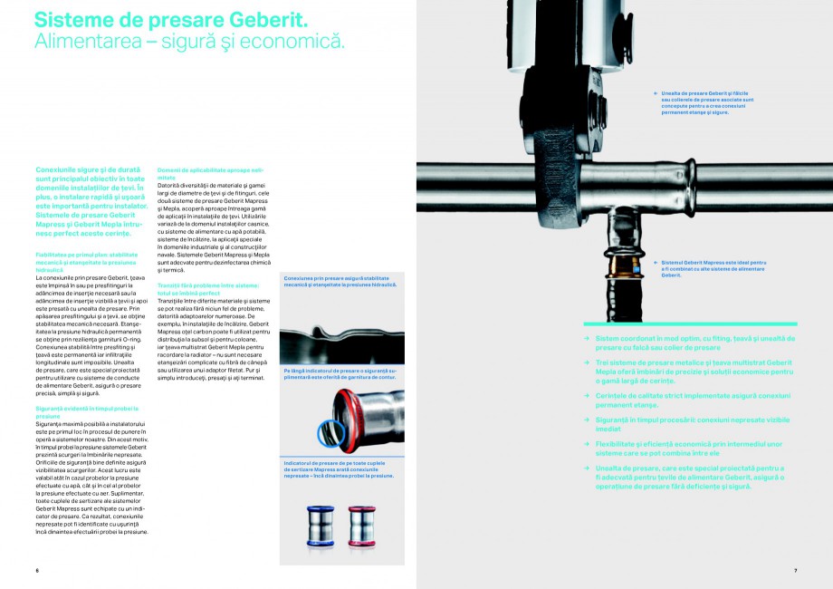 Pagina 4-Sisteme de alimentare Geberit GEBERIT Catalog, brosura Romana toate cuplele de sertizare ale...