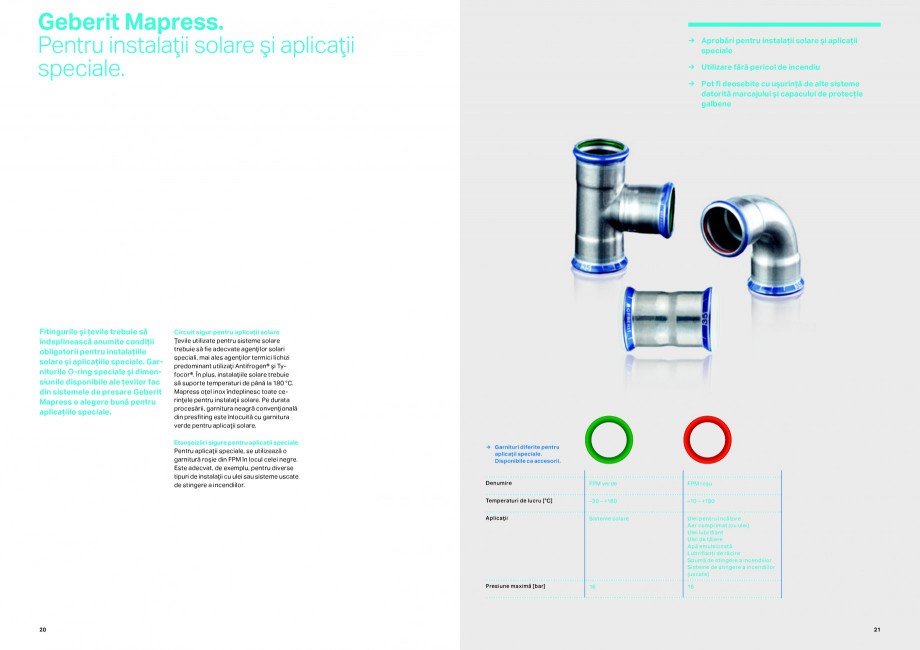 Pagina 11-Sisteme de alimentare Geberit GEBERIT Catalog, brosura Romana  	 Adaptoare pentru conexiuni rapide ...