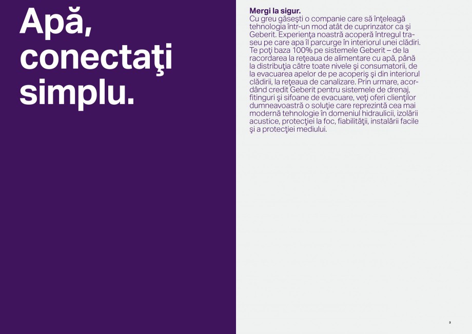 Pagina 2-Sisteme de evacuare Geberit, fitinguri si sifoane de evacuare GEBERIT Catalog, brosura Romana ii,...