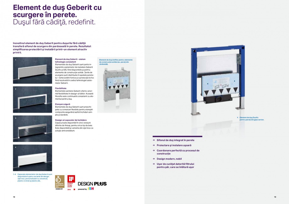 Pagina 10-Sisteme de evacuare Geberit, fitinguri si sifoane de evacuare GEBERIT Catalog, brosura Romana racord...