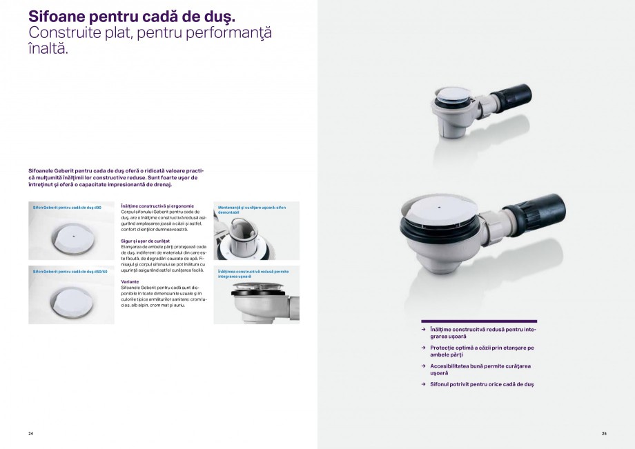 Pagina 13-Sisteme de evacuare Geberit, fitinguri si sifoane de evacuare GEBERIT Catalog, brosura Romana telor ...